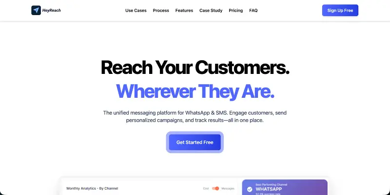 HeyReach: WhatsApp + SMS messaging with automatic fallback