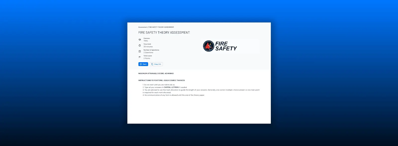 CCA Assessment: Uniformed-group assessments with anti-cheating controls