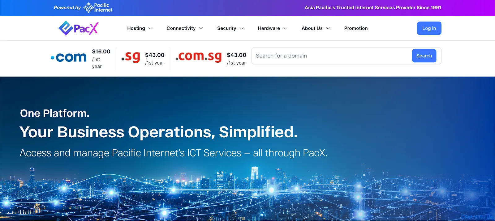 PacX: A multi-country, multi-currency commerce platform for cloud, eSIM and software