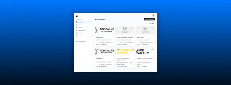 CCA Assessment screen 2