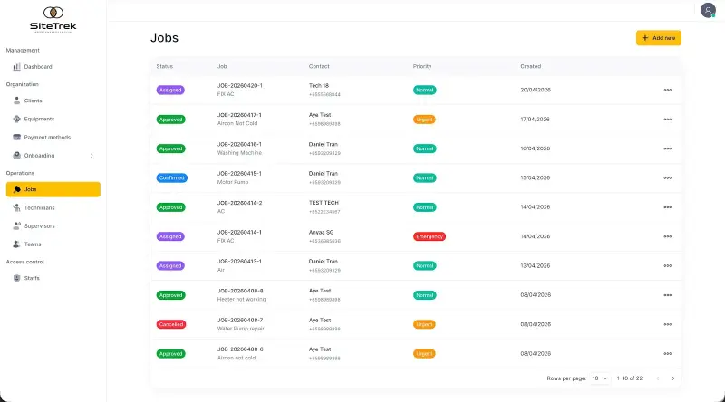 SITETREK screen 4