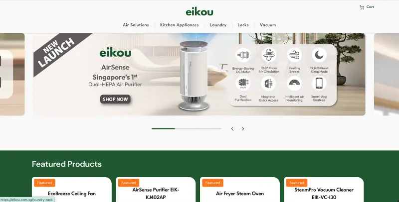 Eikou: A modern direct-to-consumer appliance store