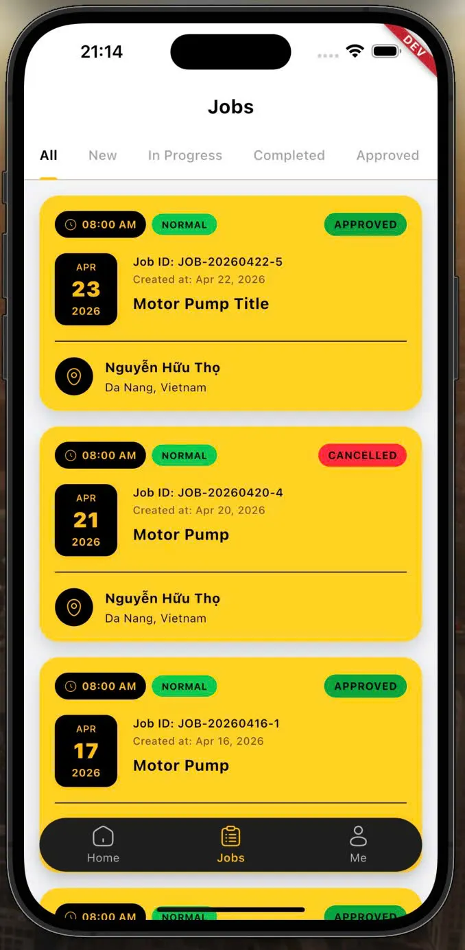 SITETREK app screen 2