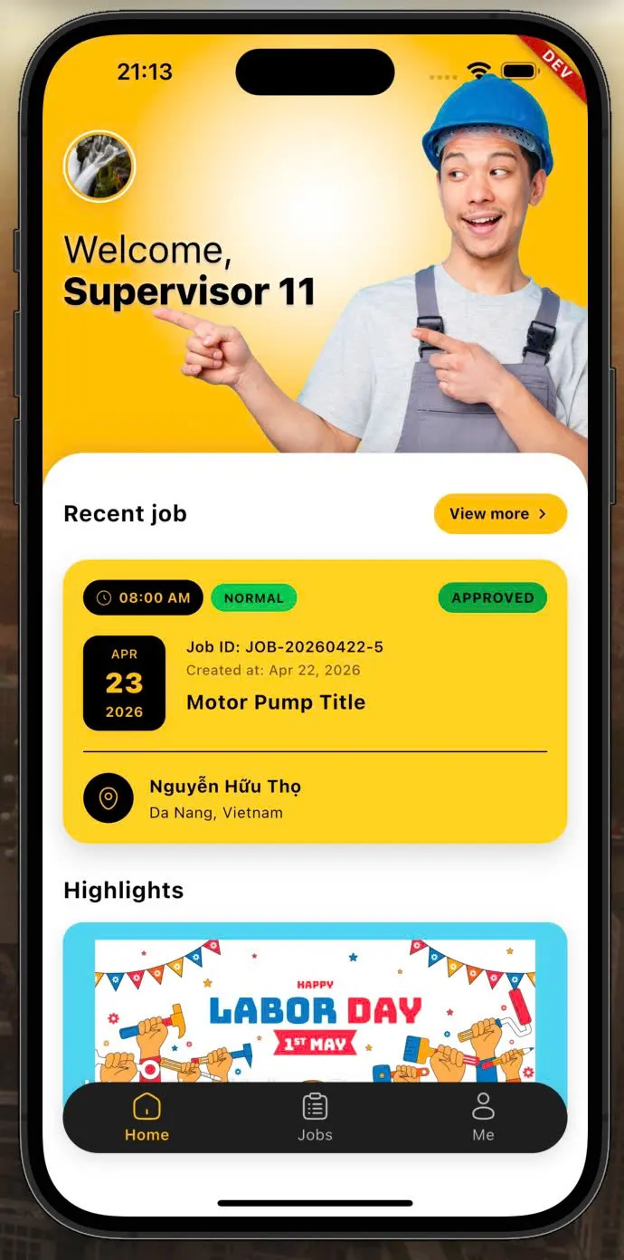 SITETREK app screen 1